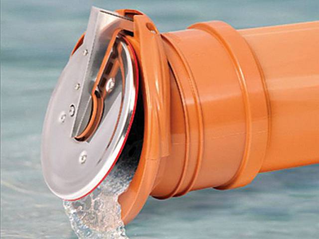 Clapet anti-retour pour les égouts - quoi, où, quand ?