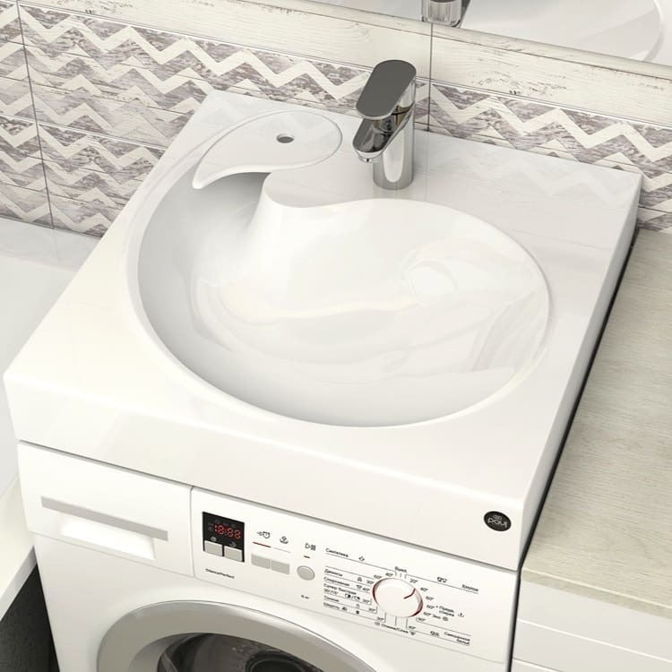 Comment installer un évier au-dessus d'une machine à laver dans la salle de bain de vos propres mains