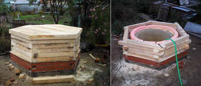 Nous récupérons le revêtement du puits