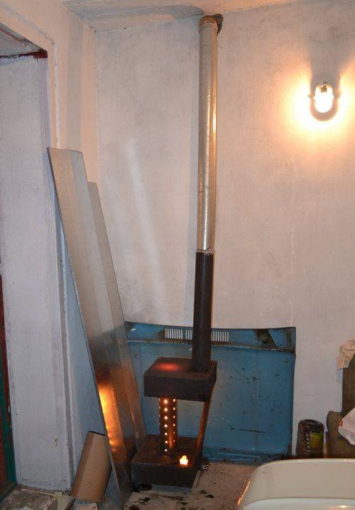 Cheminée à faire soi-même pour un poêle à ventre plat