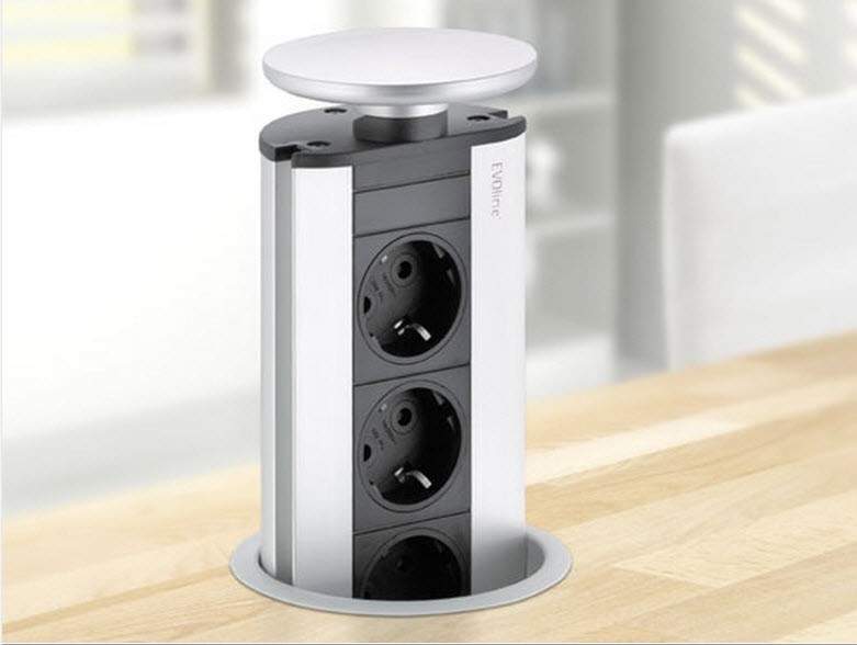 Prises dans la cuisine: emplacement, schémas et caractéristiques de conception