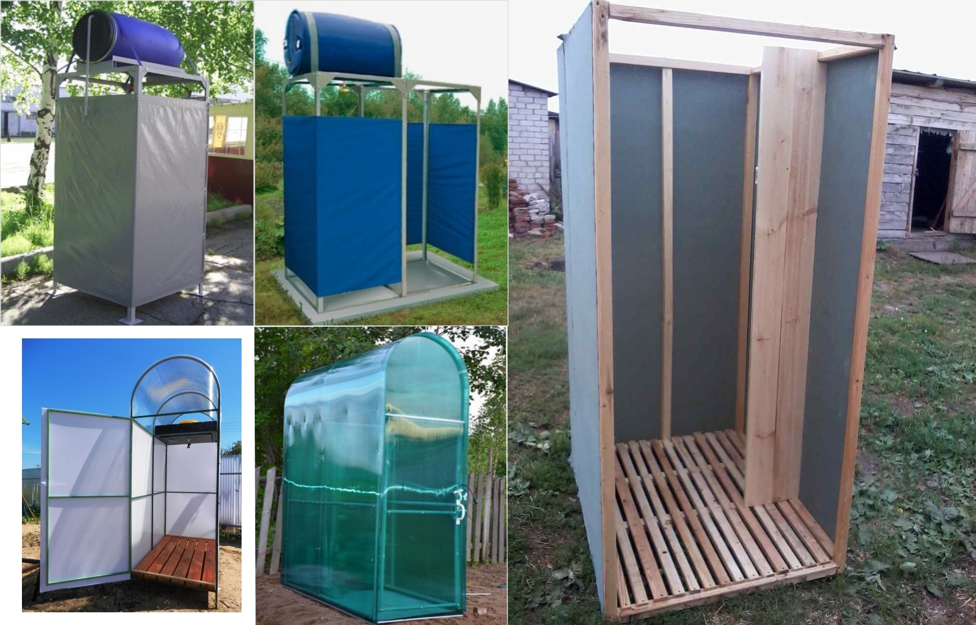 Comment construire une douche sur un site de vos propres mains, choisir un site pour une douche, caractéristiques de la construction d'une douche de vos propres mains sur un site.