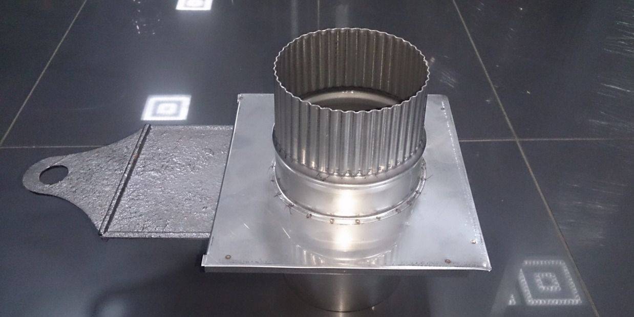 Amortisseur de cheminée: caractéristiques de conception d'un régulateur de tirage fait maison