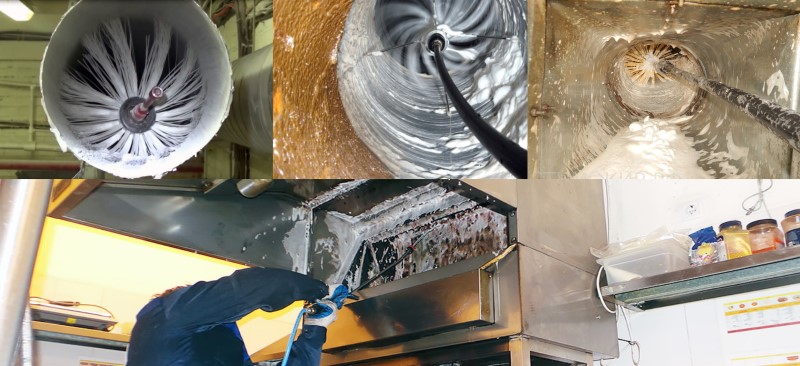 Nettoyage de ventilation (nettoyage, nettoyage, désinfection du conduit d'air)