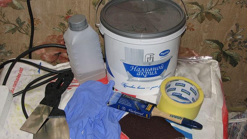 Peinture de bain imperméable - latex, époxy à deux composants et émail