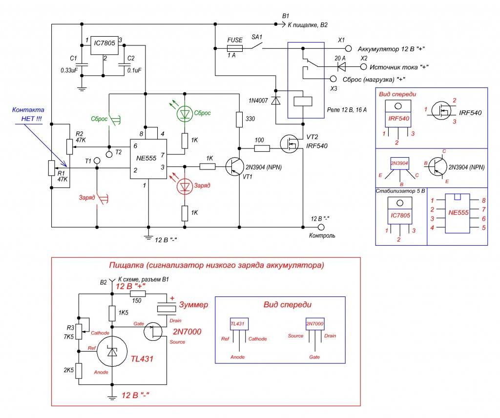 Schéma et principe de fonctionnement du contrôleur de charge de batterie solaire - nous considérons en détail