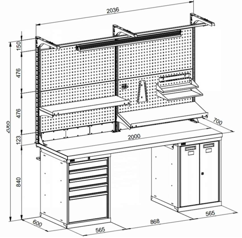 Établi de bricolage dans le garage : guide de montage à la maison
