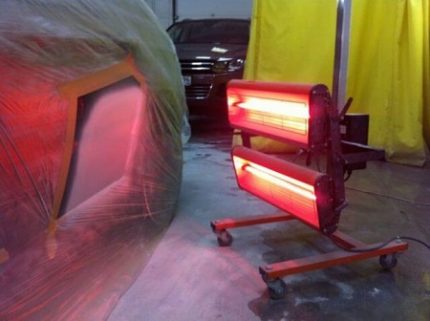 Lampes infrarouges comme moyen de chauffage