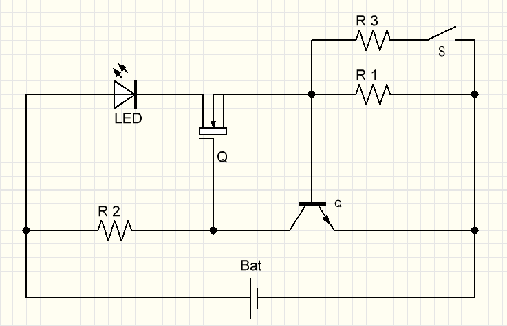 Circuit de lampe à LED : dispositif de commande simple