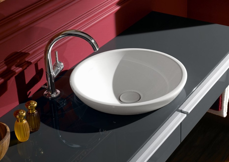 Lavabos avec comptoirs (95 photos): toiles pour bols ronds en fonte et acrylique, comment le faire soi-même, verre et bois