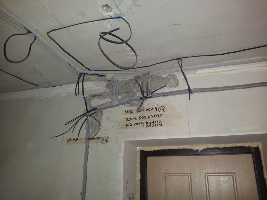 Remplacement du câblage électrique dans une maison à panneaux : installation le long d'anciens canaux