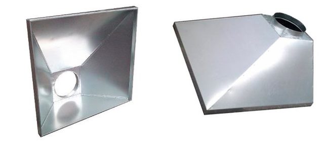 Hotte de ventilation à faire soi-même en tôle d'acier galvanisée