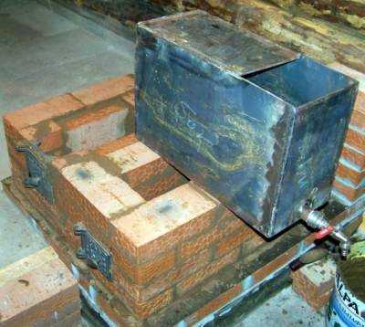 Comment faire un poêle en brique et en métal pour un bain