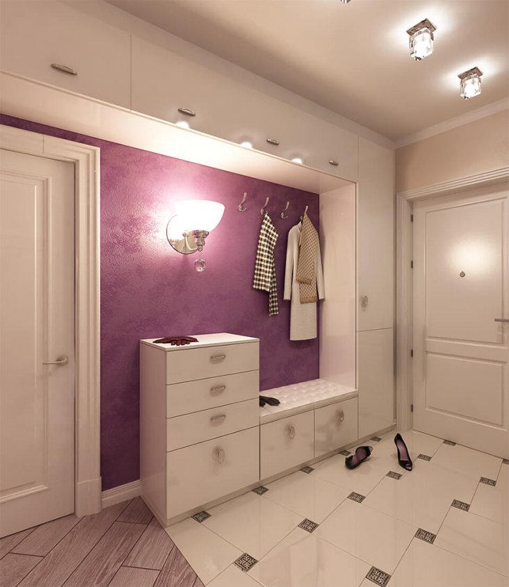 5 façons de sélectionner avec succès des meubles pour agrandir visuellement le couloir