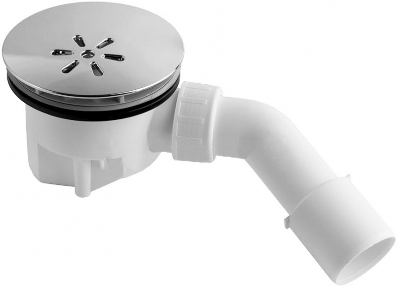 Siphon pour cabine de douche: types pour palettes basses et hautes, largeur 90 mm, comment les installer et les remplacer, un drain avec un joint hydraulique