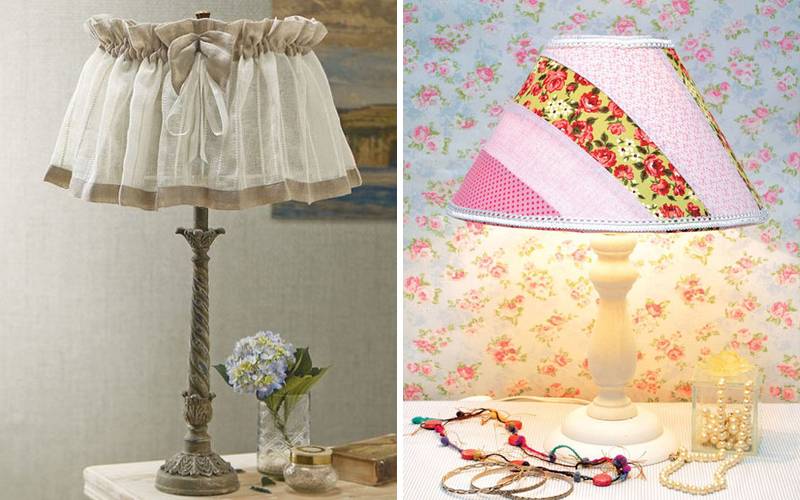 Abat-jour de lampe de table bricolage: 50 meilleures idées