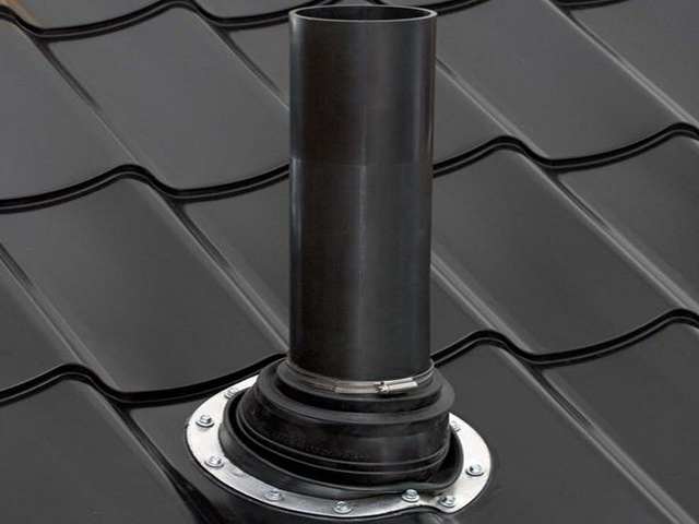 Comment faire un nœud de passage de ventilation à travers le toit: disposition de la pénétration du toit