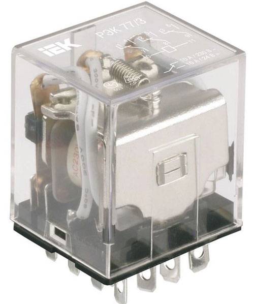 Relais électromagnétique : appareil, marquage, types + subtilités de connexion et de réglage