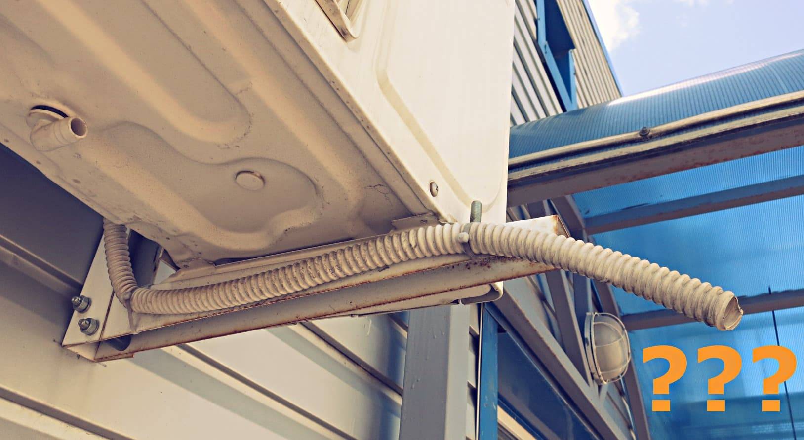 Organisation de l'évacuation des condensats du climatiseur à l'égout