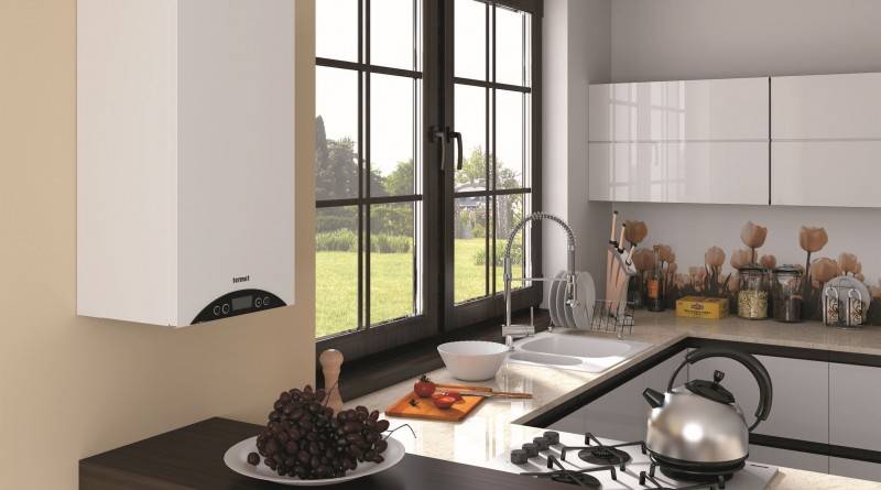 Nuances de conception de la conception d'une chaudière à gaz dans la cuisine