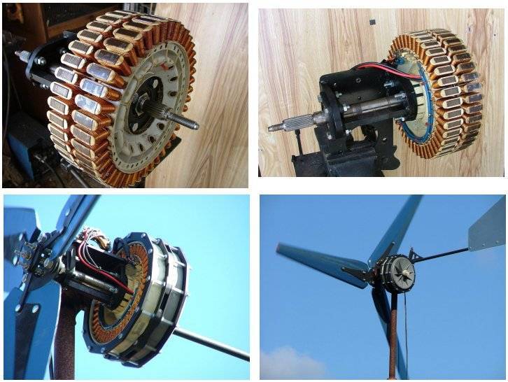 Comment fabriquer une éolienne de vos propres mains: un moulin à vent fait maison à partir d'une machine à laver, un moteur asynchrone ou des bouteilles en plastique 220v, une vidéo sur le générateur