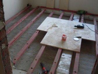 Isolation du sol le long des rondins: matériaux d'isolation thermique + schémas d'isolation