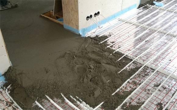 Schéma de raccordement du chauffage au sol à eau: options de conception et manuel de l'appareil