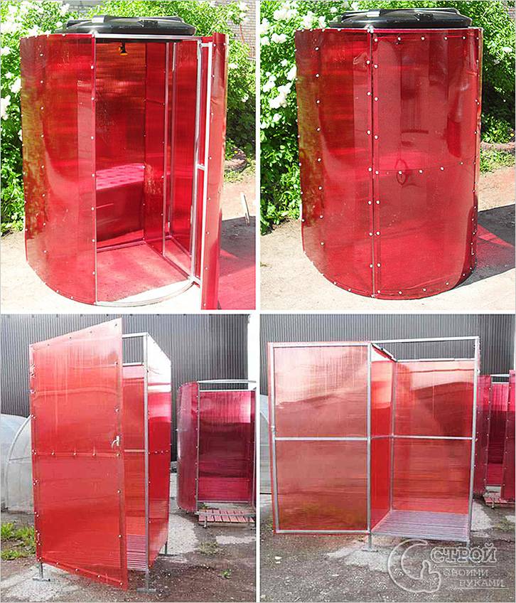 L'appareil et les options de fabrication d'une cabine de douche