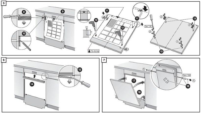 Comment intégrer un lave-vaisselle dans une cuisine finie : options + flux de travail