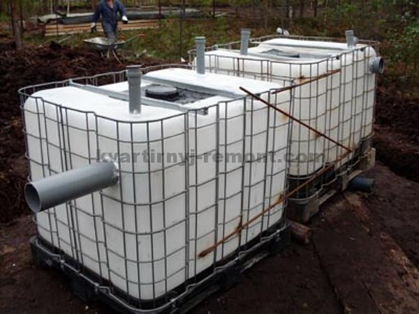 Comment faire une fosse septique à partir d'eurocubes de vos propres mains - instructions détaillées d'installation de photos