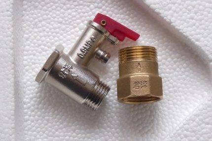 Soupape de sécurité pour chaudière: dispositif de conception, principe de fonctionnement et règles d'installation