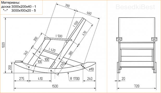 Nous étudions le dessin d'un fauteuil à bascule en contreplaqué et fabriquons d'excellents meubles pour la maison
