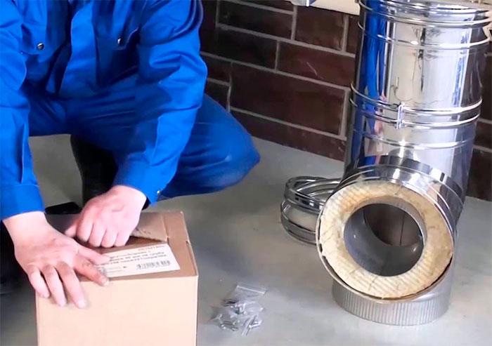 Normes et caractéristiques d'installation d'une cheminée sandwich: attention à la sécurité