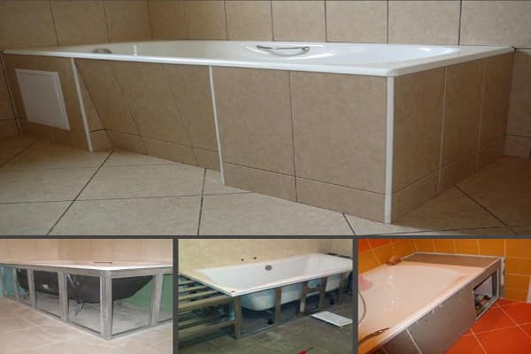 Comment fixer l'écran sous la baignoire