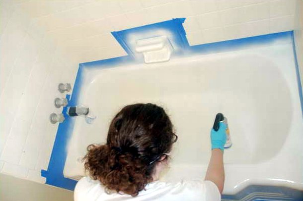 Peinture de bain en fonte - comment peindre un bain en fonte à l'intérieur et à l'extérieur