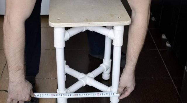 Meubles de bricolage à partir de tuyaux en pvc, étapes de création et de décoration