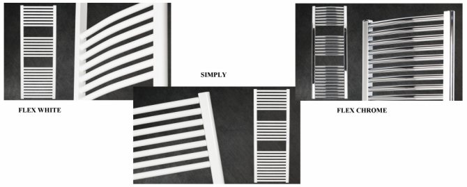 Vue d'ensemble des radiateurs de chauffage "Sira"
