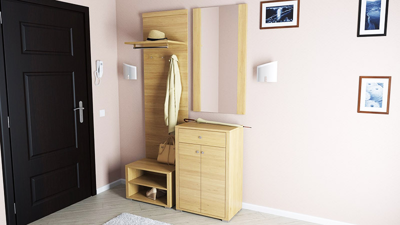 5 façons de sélectionner avec succès des meubles pour agrandir visuellement le couloir