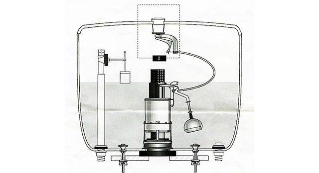 Le flotteur dans les toilettes ne bloque pas l'eau - tout sur l'égout