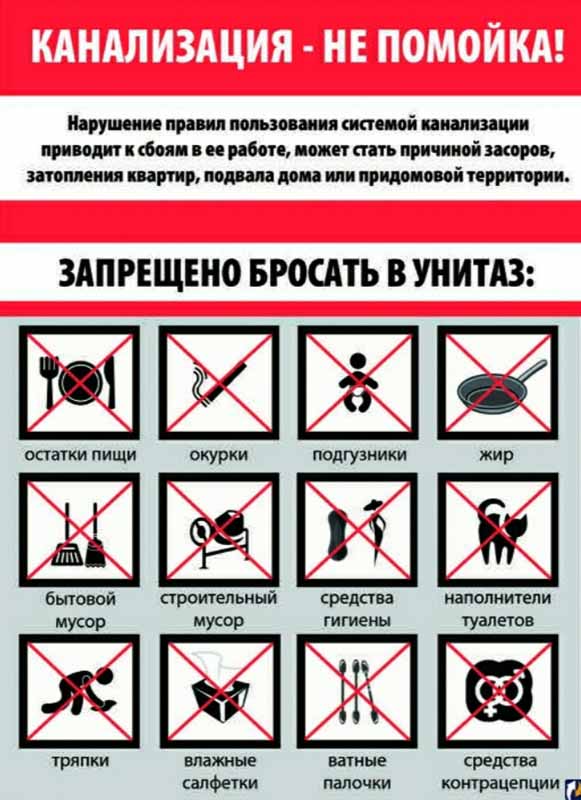 Quels articles ne doivent pas être jetés dans les toilettes - les 15 choses les plus dangereuses !