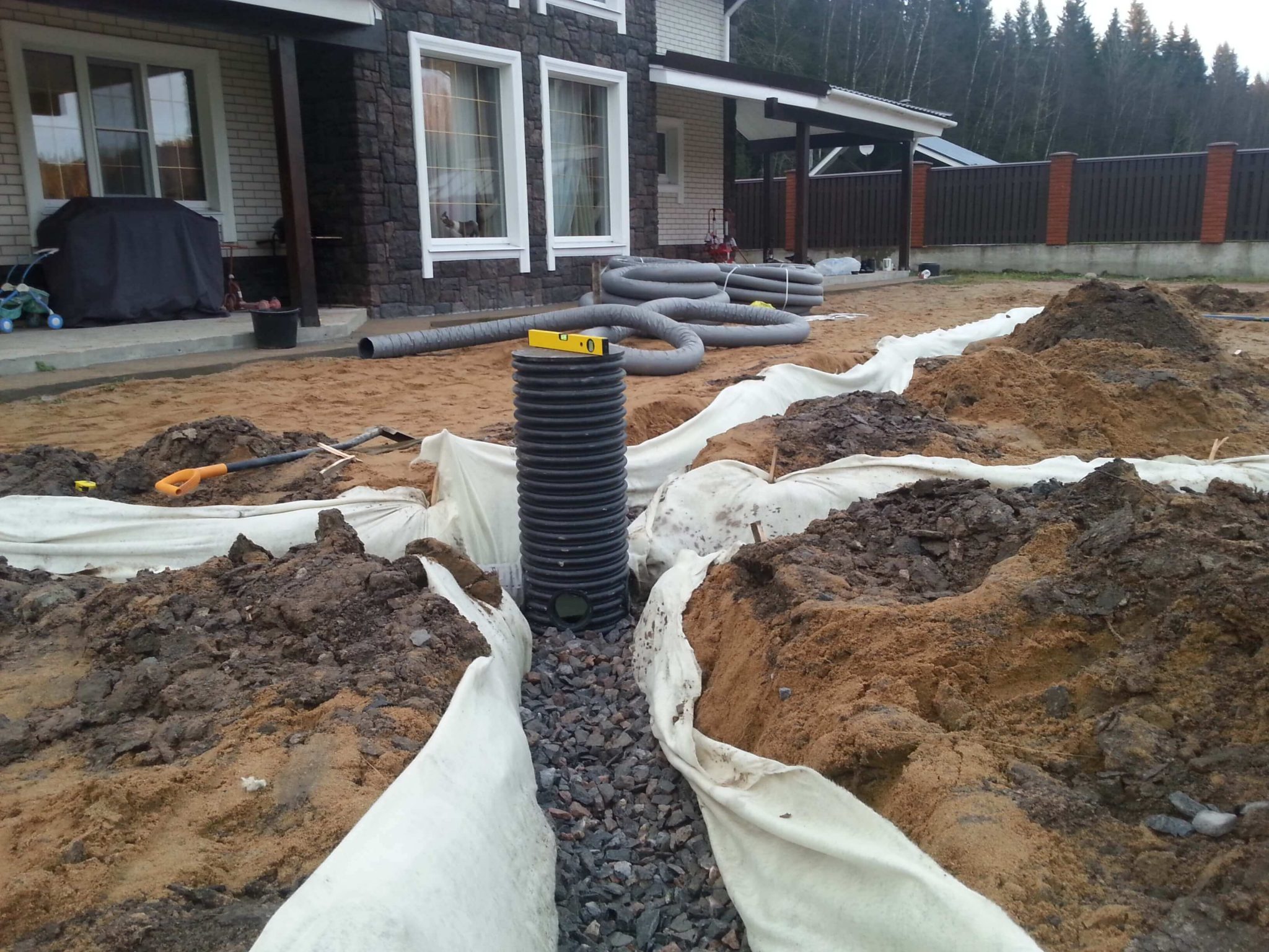 Comment faire du drainage sur le site ou depuis la maison.