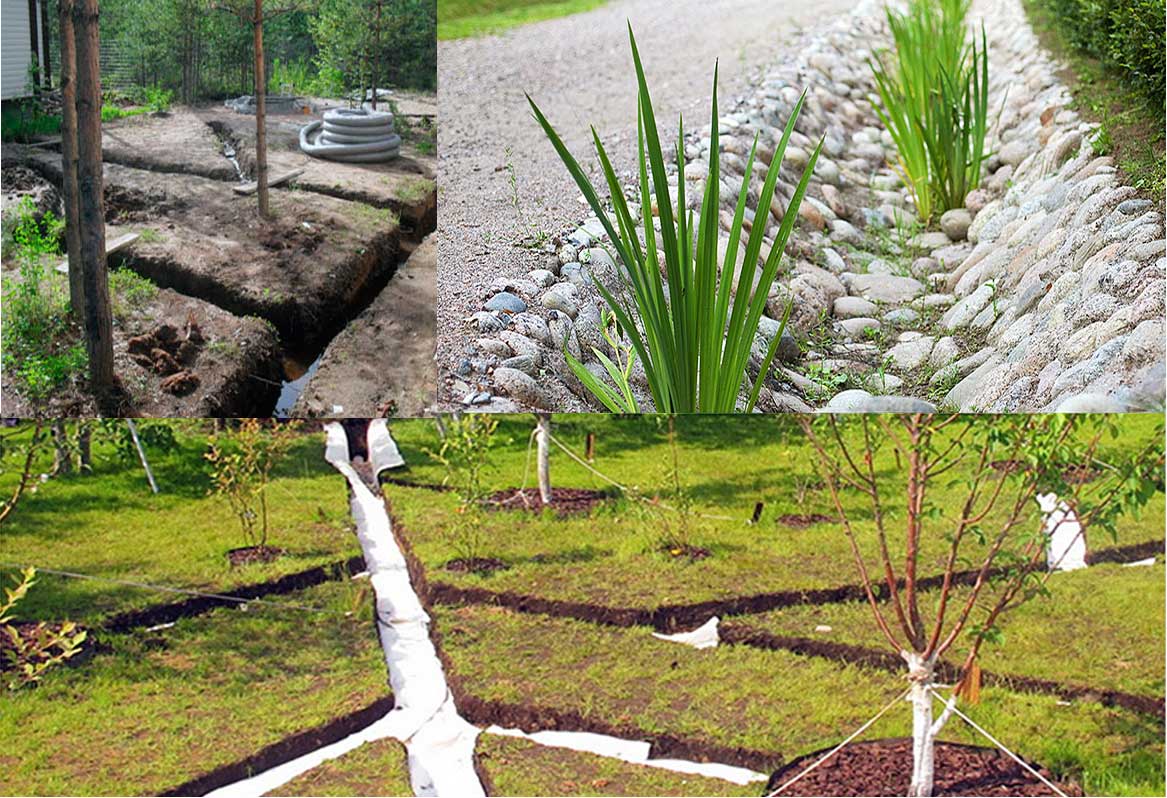 Le moyen le plus simple de créer un drainage dans un chalet d'été