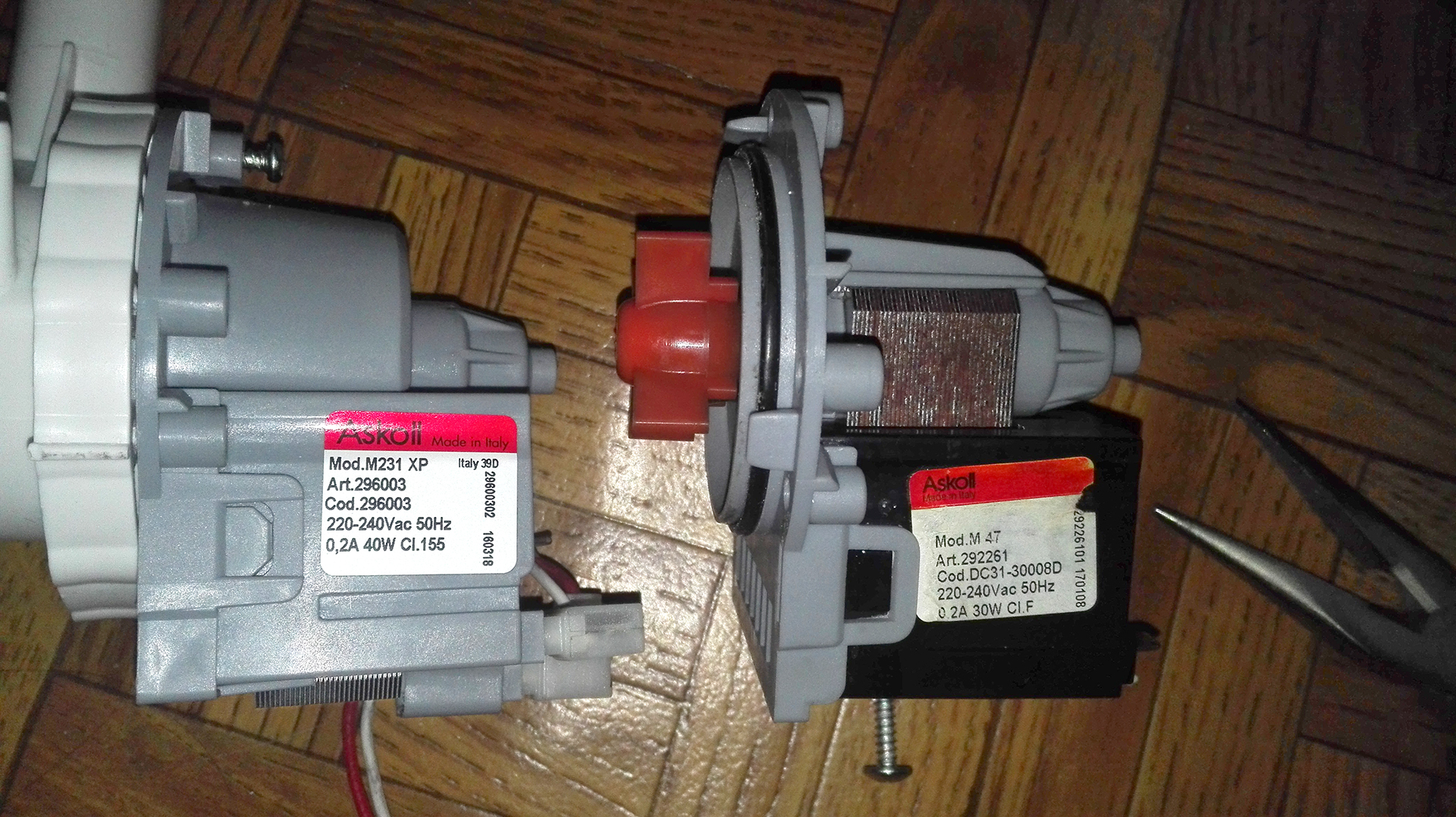 Pompe de vidange pour lave-linge : description et application