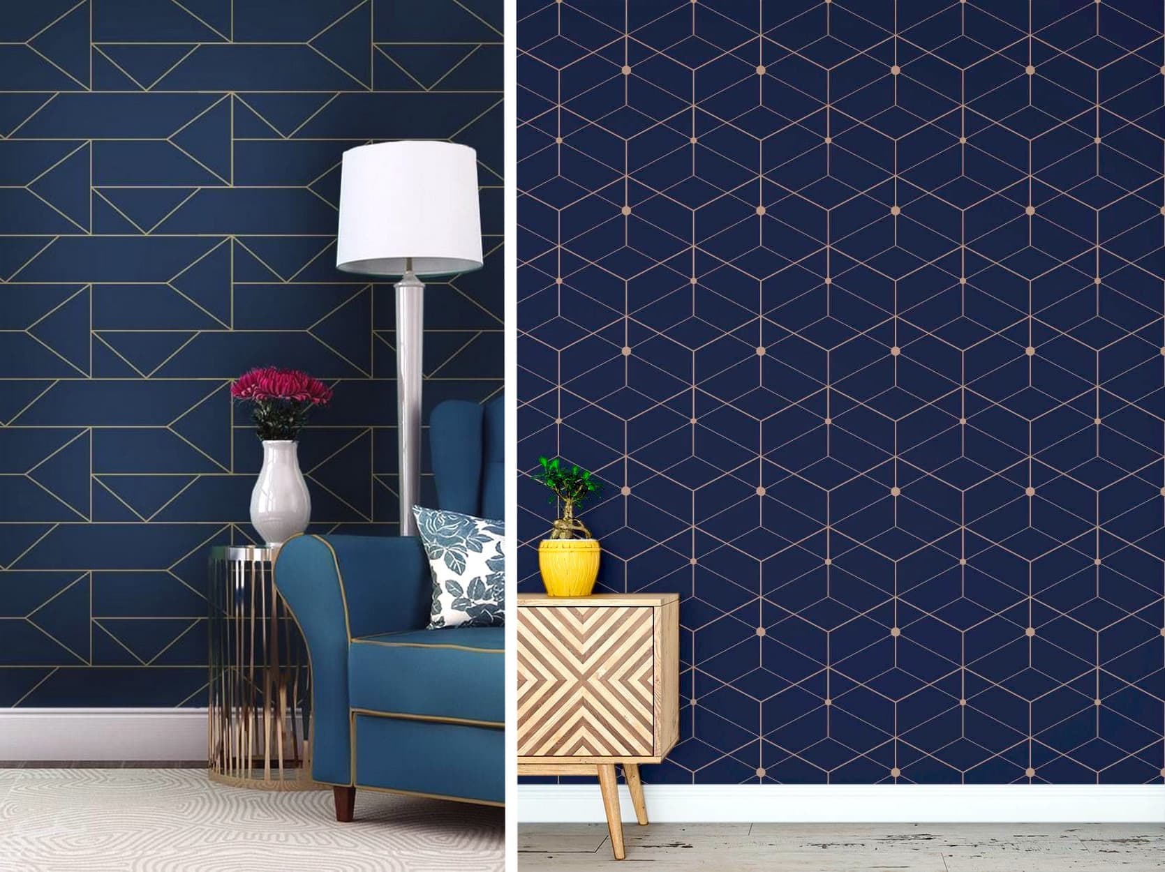 Papiers peints à la mode pour la cuisine en 2020 - les meilleures solutions pour la décoration intérieure sur la photo du salon