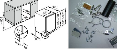 Comment installer un lave-vaisselle encastrable: instructions