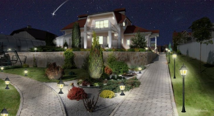 Caractéristiques de l'éclairage décoratif d'une maison de campagne