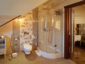 Caractéristiques de l'aménagement d'une salle de bain dans une maison en bois