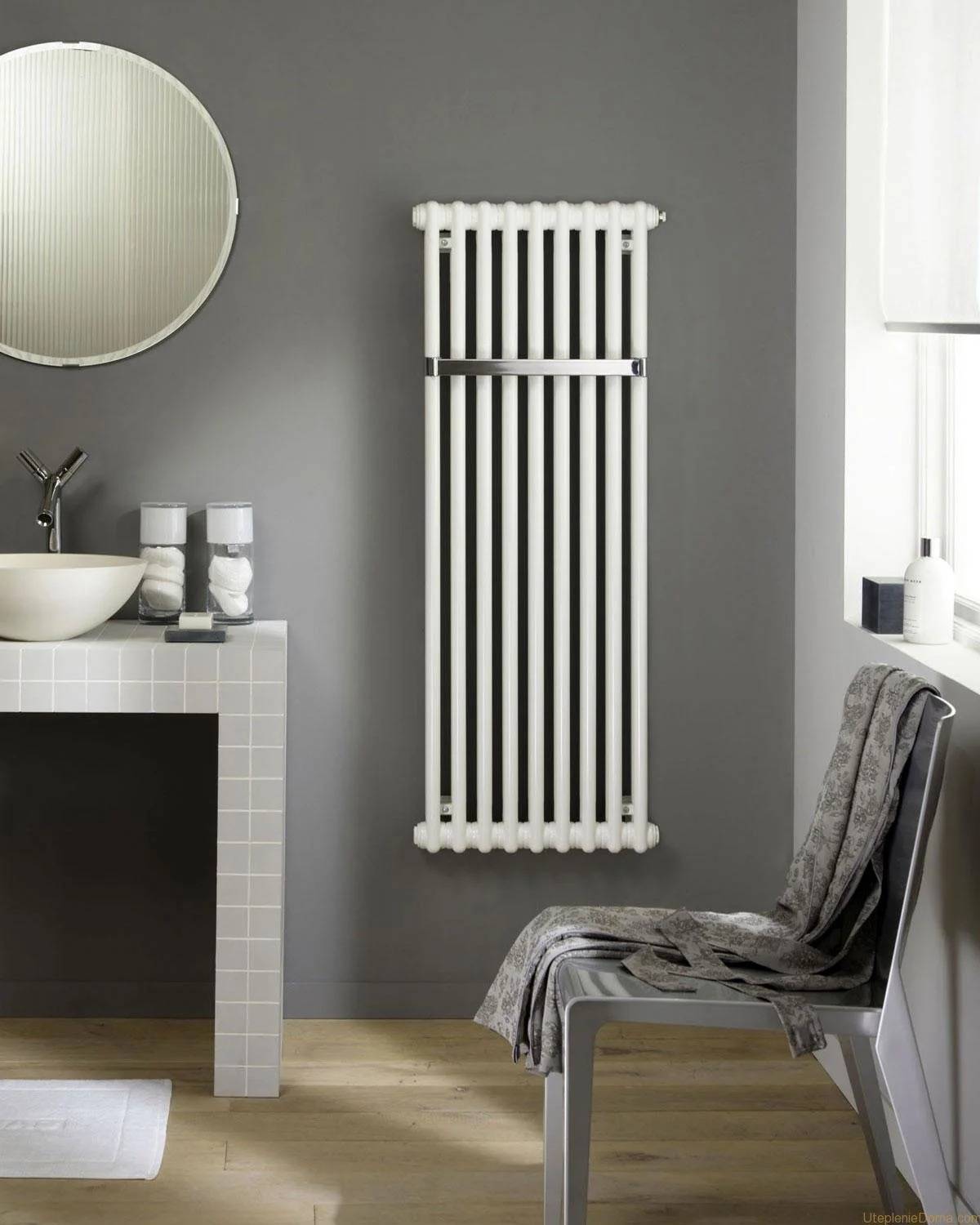 Radiateurs de chauffage verticaux pour un appartement : batteries à eau hautes tubulaires et murales