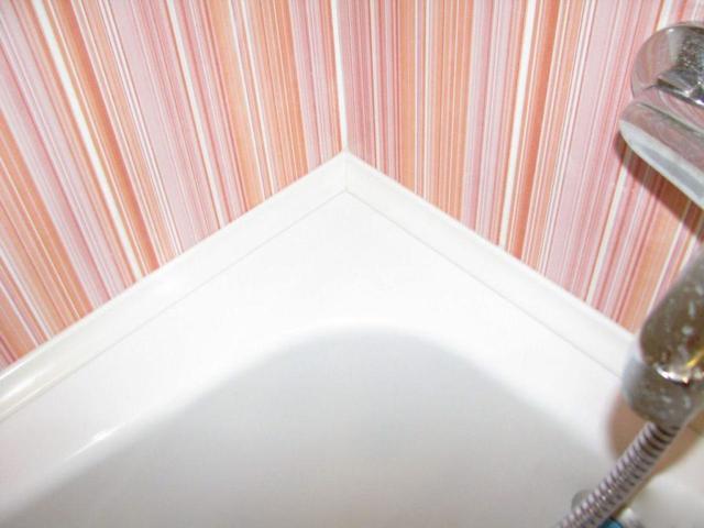 Bordure de bain sur carrelage : plastique, céramique, pose à faire soi-même (+ vidéo)