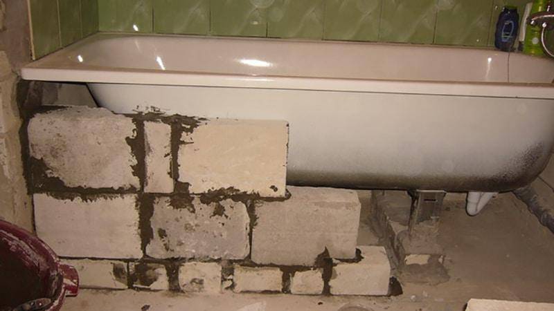 Installation de bain en acier à faire soi-même